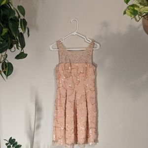 Sequins and lace dress